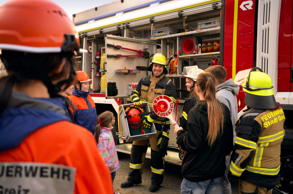 Kampagnenmotiv mit der Greizer FFW